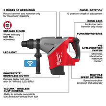 Load image into Gallery viewer, Milwaukee M18 FUEL™ 1-3/4" SDS MAX Rotary Hammer w/ ONE-KEY™ (Tool Only) - 2918-20 - additional product detail 1