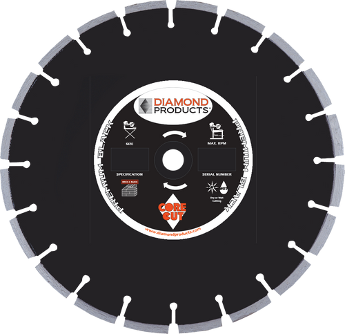 Premium Black Cured Concrete Diamond Blades