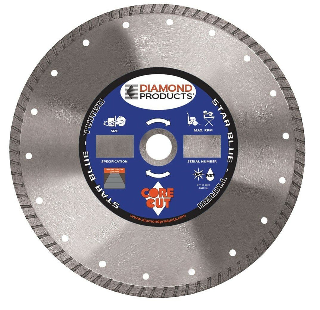 Star Blue High Speed Turbo Blade for Concrete
