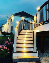 Load image into Gallery viewer, Tru-Scapes® 4.5″ Composite LED Deck Post Cap Light (Fits TREX Transcend Posts)