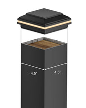 Load image into Gallery viewer, Tru-Scapes® 4.5″ Composite LED Deck Post Cap Light (Fits TREX Transcend Posts)