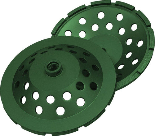 Utility Green Segmented Cup Grinder Single Row