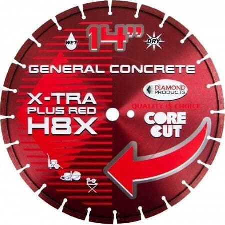 X-tra Plus Red High Speed Diamond Blades - H8X