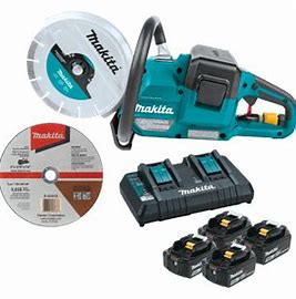 Makita: 18V X2 (36V) LXT® Lithium‑Ion Brushless Cordless 9" Power Cutter Kit, with AFT®, Electric Brake, 4 Batteries (5.0 Ah) XEC01PT1