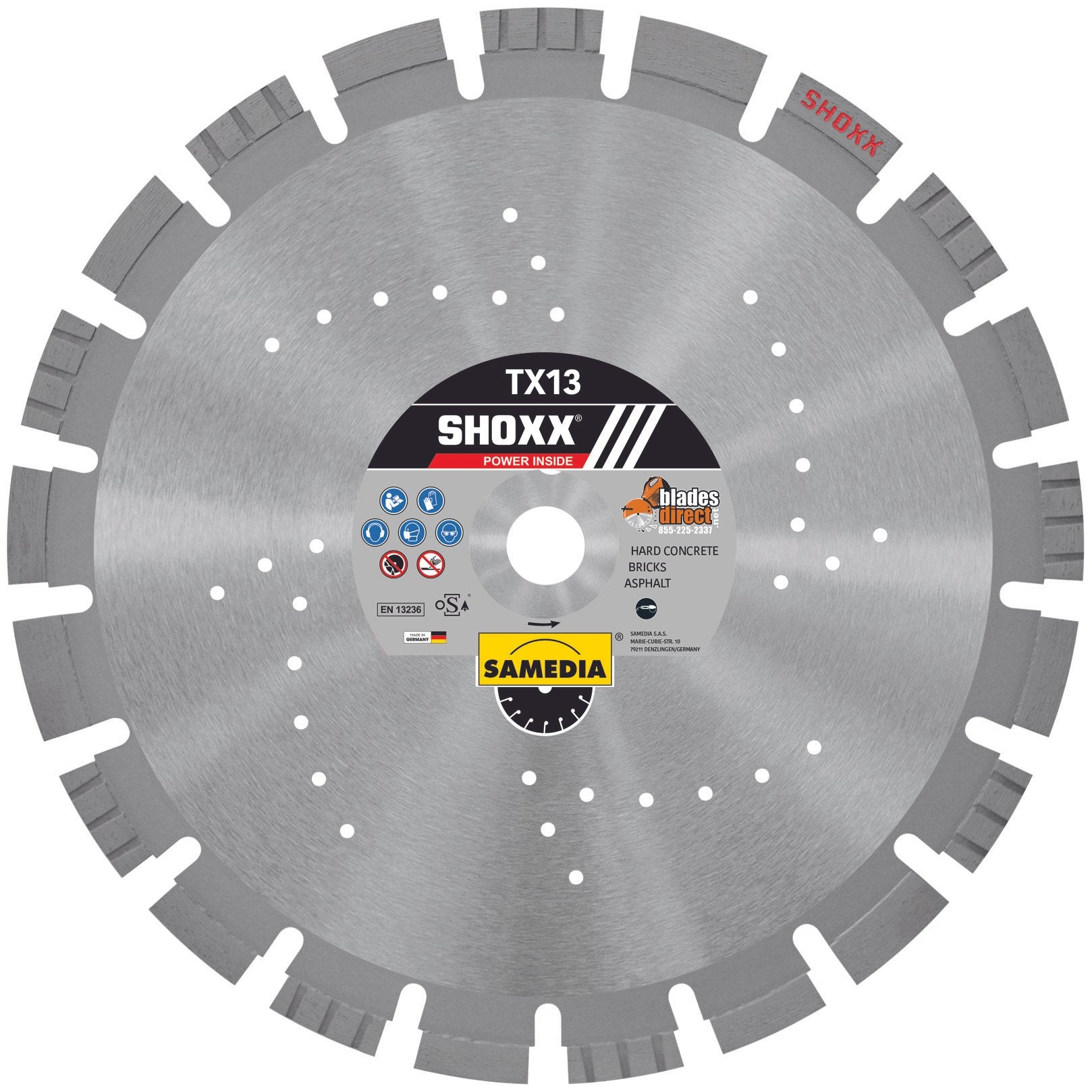 ディメイジン 4枚 カツドン 1枚 Samedia SHOXX TX13 Tri-Cut Diamond Blade | Blades Direct