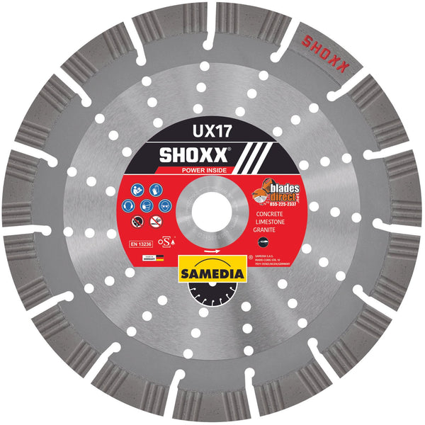 SHOXX UX17 Diamond Blade | Samedia Diamond Blades | Blades Direct