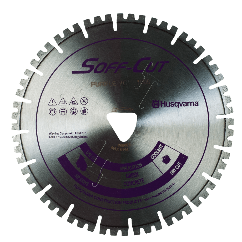 Soff Cut Vari-Cut Purple Husqvarna Diamond Blade