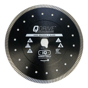 10" x.080 - Q-Drive Turbo Cutter Blade Dry - Hard Material/Porcelain Blade