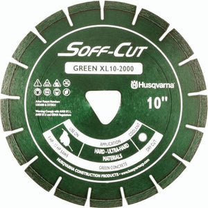 Soff Cut Excel 2000 Series Green Husqvarna Diamond Blade